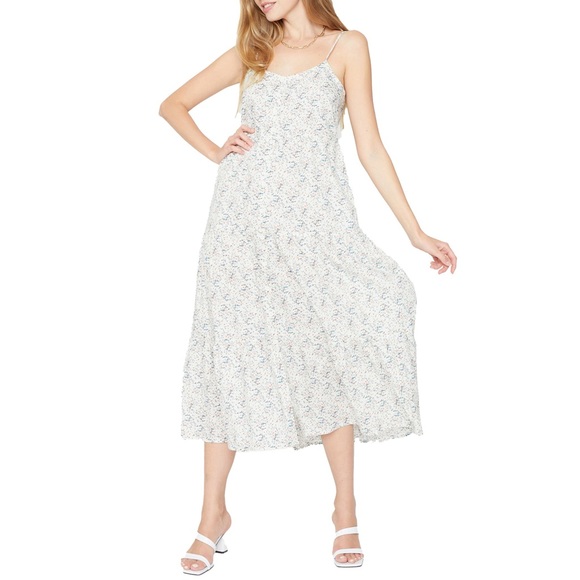 Know One Cares Dresses & Skirts - NWOT Know One Cares Button Front Tiered Midi Sundress